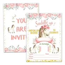 Comprar Tarjetas De Invitación A La Fiesta De Cumpleaños Del Caballo