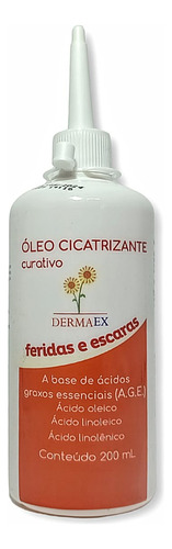  Óleo Age Dermaex Dersani Hidratante 200ml Para Feridas Fragrância Neutro
