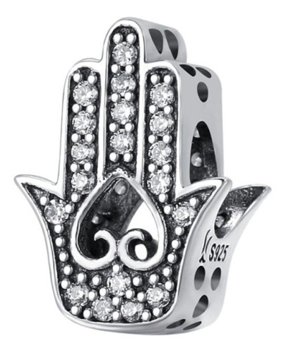 Charm Dije Mano Hamsa Amuleto Buena Suerte En Plata 925 