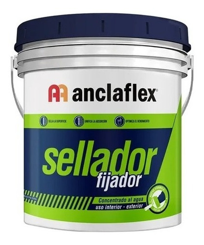 Sellador Fijador Al Agua Anclaflex X 4 Litros - Paredes