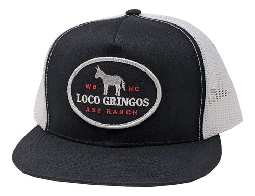 Whisky Bent Hat Co. Gorra Camionero Loco Gringos (negro)