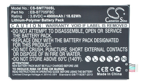 Bateria Para Tablet Samsung Sm-t700 Sm-t705 Sm-t707 
