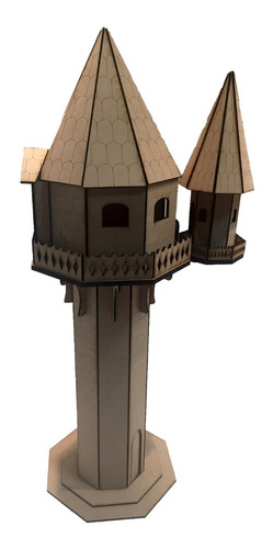 Imagen 3 de 6 de Casita De Muñecas Torre Rapunzel Dia Del Niño 68cm