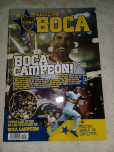Revista El Grafico Boca Campeon  2015 Teves Y Guillermo