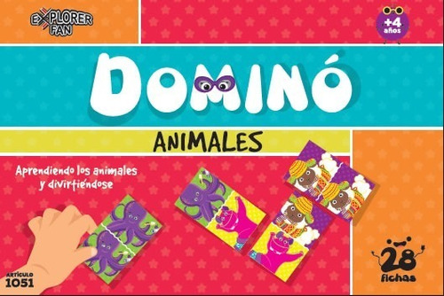 Domino Infantil 28 Piezas Juego De Mesa Didáctico 3 Diseños 