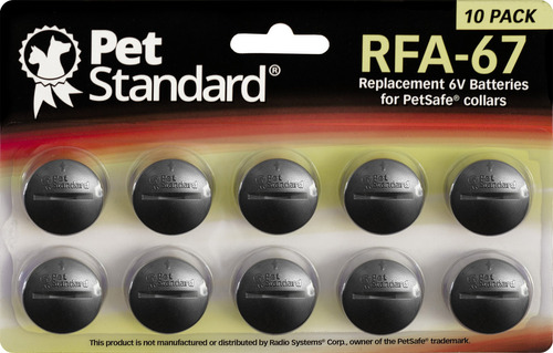 Pet Standard Baterías De Litio De Repuesto Rfa-67 De 6 V C. Color Negro