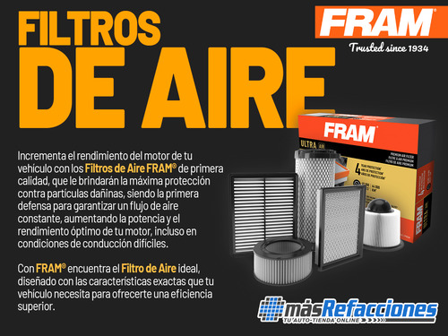 Filtro De Aire Corolla Cross De 2022 A 2023 Fram Extra Guard