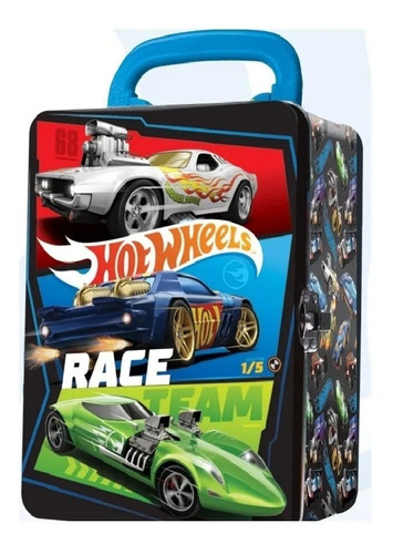 Hot Wheels Porta Autos De Metal Car Case Intek Hwcc2 