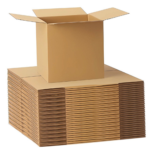 Caja De Carton 20x20x20 Atado X 100 Mudanza Reforzada