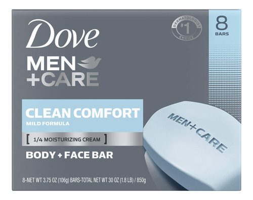 Dove Men + Care Barra Corporal Y Facial Para Limpiar E Hidr.