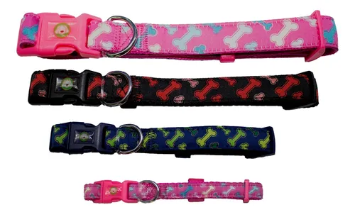 Collar Huesos Perro S Negro Mascan