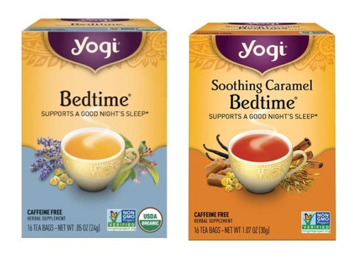 Yogi Tea  2pack Bedtime Valeriana Naranja Y Soothing Caramel