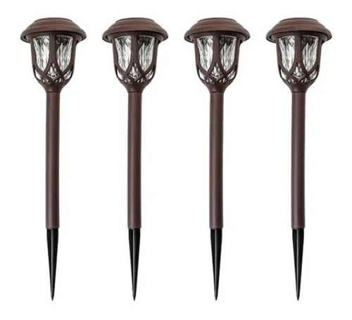 Foco Luz Led Solar Pincho Jardín Exterior 5w Fotocélula 