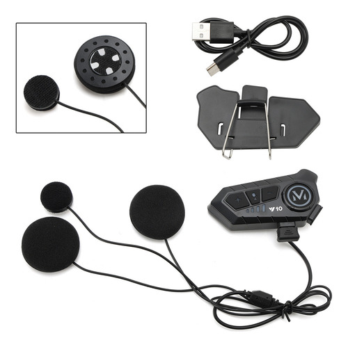 Casco Bluetooth Auricular Universal Y10 For Motocicleta