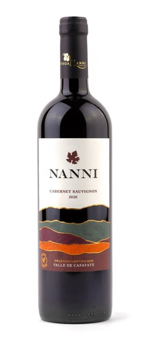 Vinos Nanni Jovenes Varietales Cabernet Suavignon Orgánico 