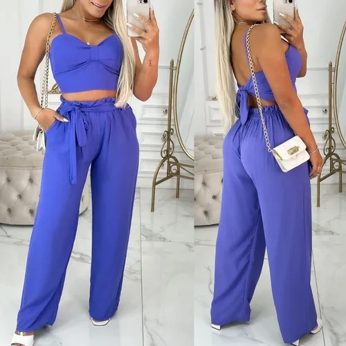 Conjunto cropped e calça mercado best sale livre