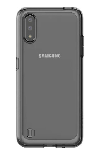 Cover Samsung Galaxy A01 Negro Traslucido