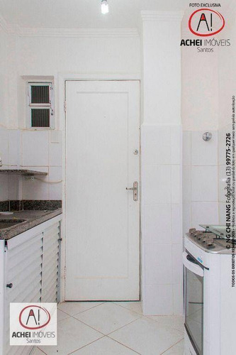 Imagem 9 de 17 de Kitnet Reformada, Com 1 Dormitório, Vaga Coletiva À Venda, 20 M² Por R$ 166.000 - Embaré - Santos/sp - Kn0286
