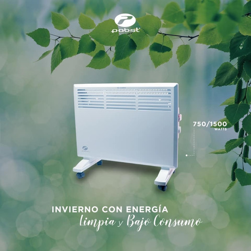 Imagen 7 de 7 de Calefactor Convector Eléctrico Modelo Raulí 750/750 Watts