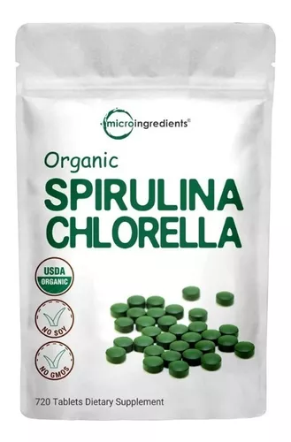 sunfood – Espirulina y Chlorella comprimidos, 2 onza