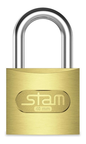 Cadeado Stam 40 Mm Zamac E-coat Cor Dourado