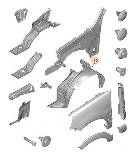 Guardaplast Delantero Derecho Citroen Berlingo 2.0