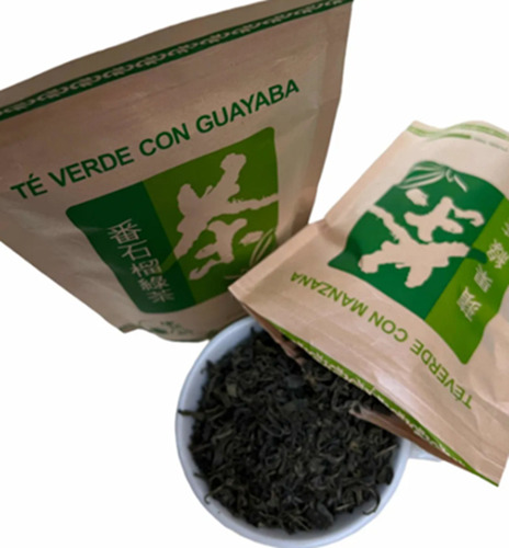 Té Verde Con Guayaba Chino-100 Gr Hojas A Granel-infusión.