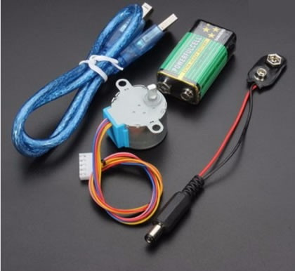 Imagen 3 de 6 de Arduino Uno Kit Intermedio. Pantalla Lcd, Servo, Stepper!