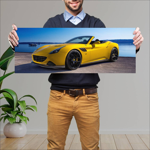 Cuadro 30x80cm Auto 2015 Ferrari California T By 570