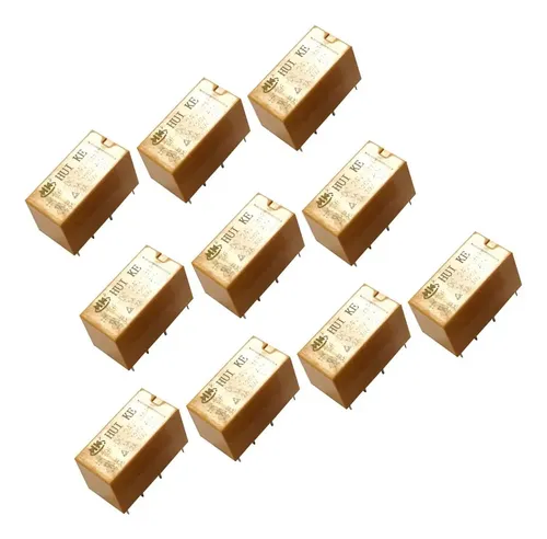 Relais DPDT 12V 5A Pour Rail DIN 35mm - 2 Pièces Neufs Uxcell