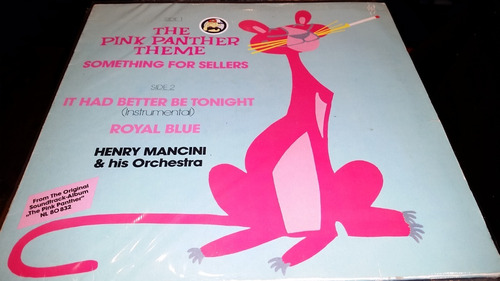 Pink Panther Theme Henry Mancini Vinilo Maxi Uk Clasico 1986