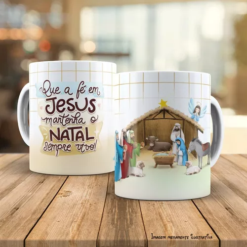 Caneca Ho Ho Ho Feliz Natal - Mai Personalizados