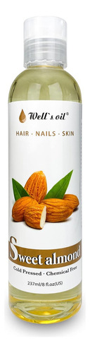Well's Oil Aceite De Almendras Dulces Cabello Y Piel 237 Ml