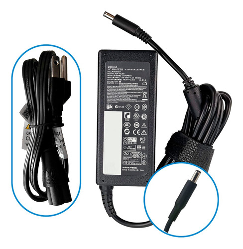 Cargador Dell Inspiron  19.5v  2.31a  45w Punta Fina 