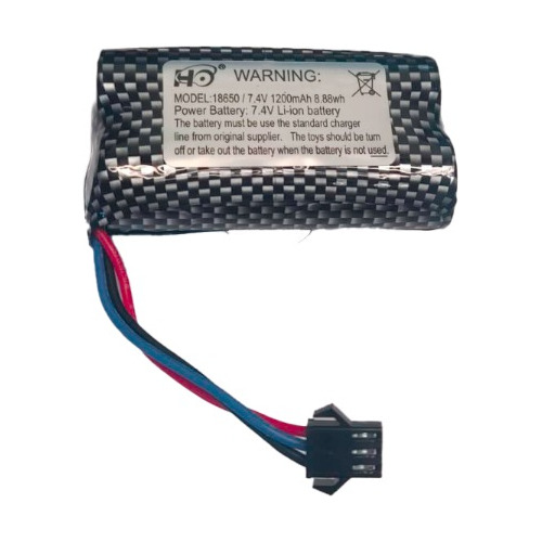 Batería Recargable 7.4v 1200mah Li-ion Para Carros A Control