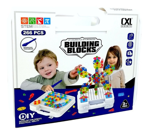 Mecano De Plástico Maletín 266pz Cantidad De Piezas 266