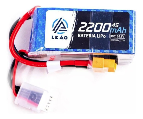 Bateria Lipo 4s 2200mah 14.8v 30/60c Xt60 Drone Automodelos