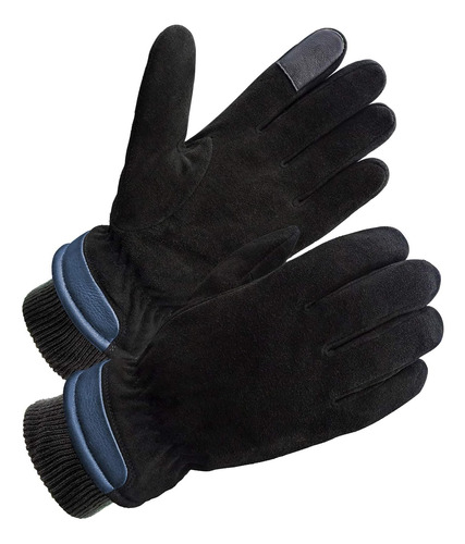 Skydeer Guantes De Invierno Cálidos De Cuero De Ante De Piel