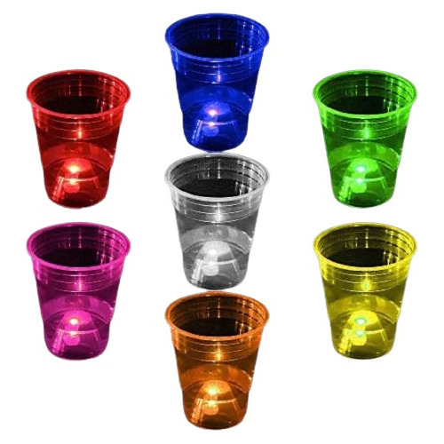 Vasos Neon Glow Batucada Luminoso Fiesta Luz Party Pack Led