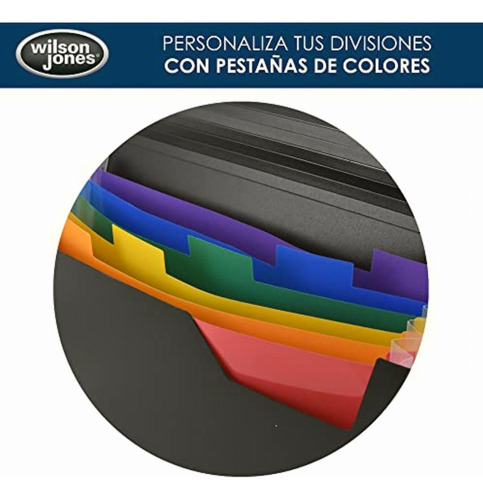 Wilson Jones Archivo Expandible Hasta 10 Cm, 6 Divisiones De