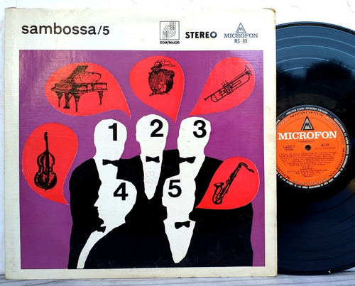 Sambossa 5 - Lp Vinilo Año 1965 - Bossa Latin Jazz 