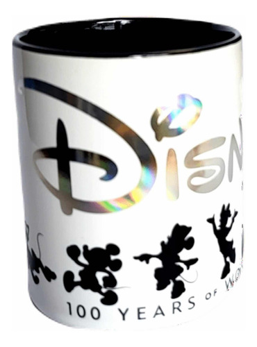Taza Edición Especial De Disney World. Blanco Con Plateado