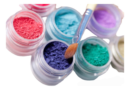 Lote 6 Pigmentos Importados Maquillaje Profesional Cosmetic