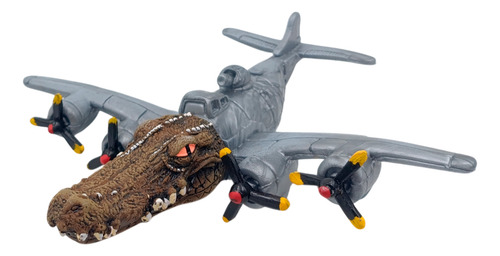 Figura Brainrot Cocodrilo Bombardero Articulado/luz 20 Cm