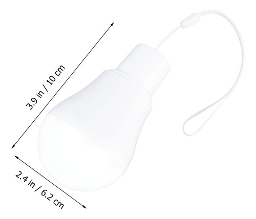 Bombilla Portátil Con Energía Solar De 3 W Y 110 Lúmenes, Le