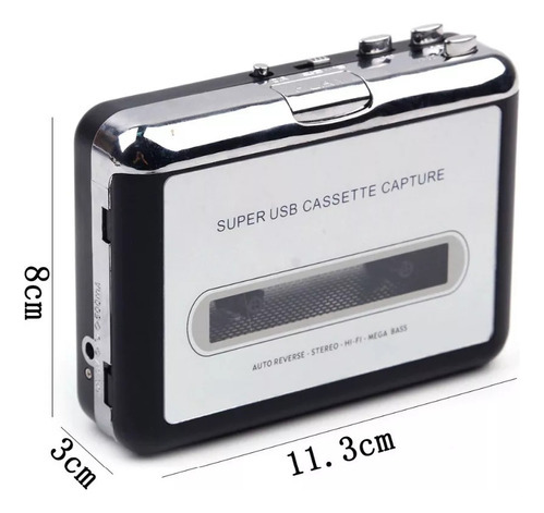 A Reproductor Y Convertidor De Casetes A Mp3 Usb Estéreo