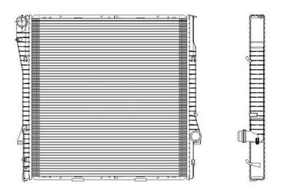 Radiador De Repuesto Tyc 2593 Compatible Con Bmw X5