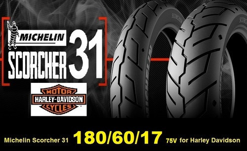 Llanta trasero para moto Michelin Scorcher 31 sin cámara de 180/60 B17 V 75 x 1 unidad