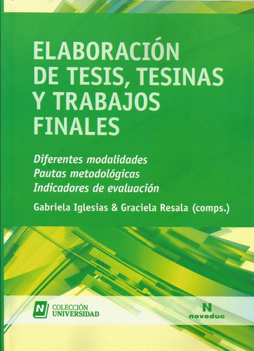 Elaboración De Tesis, Tesinas Y Trabajos Finales 