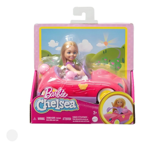 Coche Chelsea boneca e urso Hxn05 Barbie Mattel